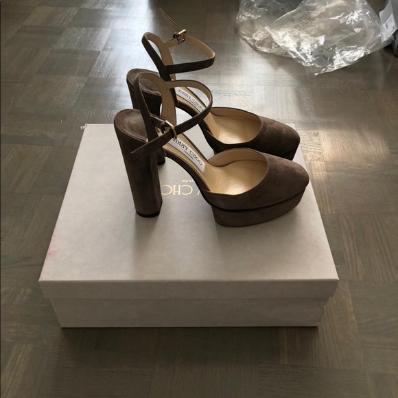 Suede platform heels - Picture 2 of 3